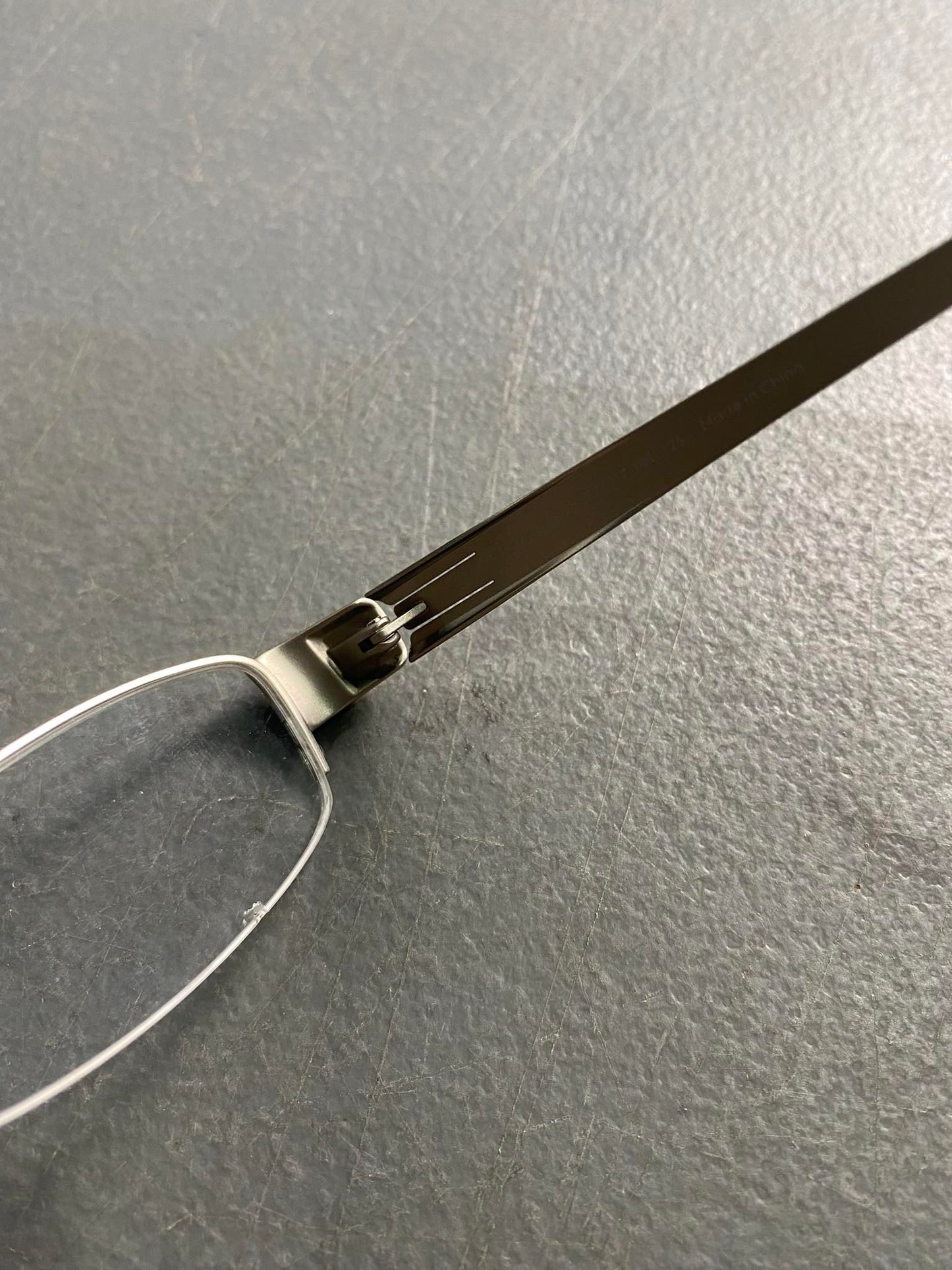 Plastic/Metal Frame JINS Silver (AMMN15S572F96) Eyeglass