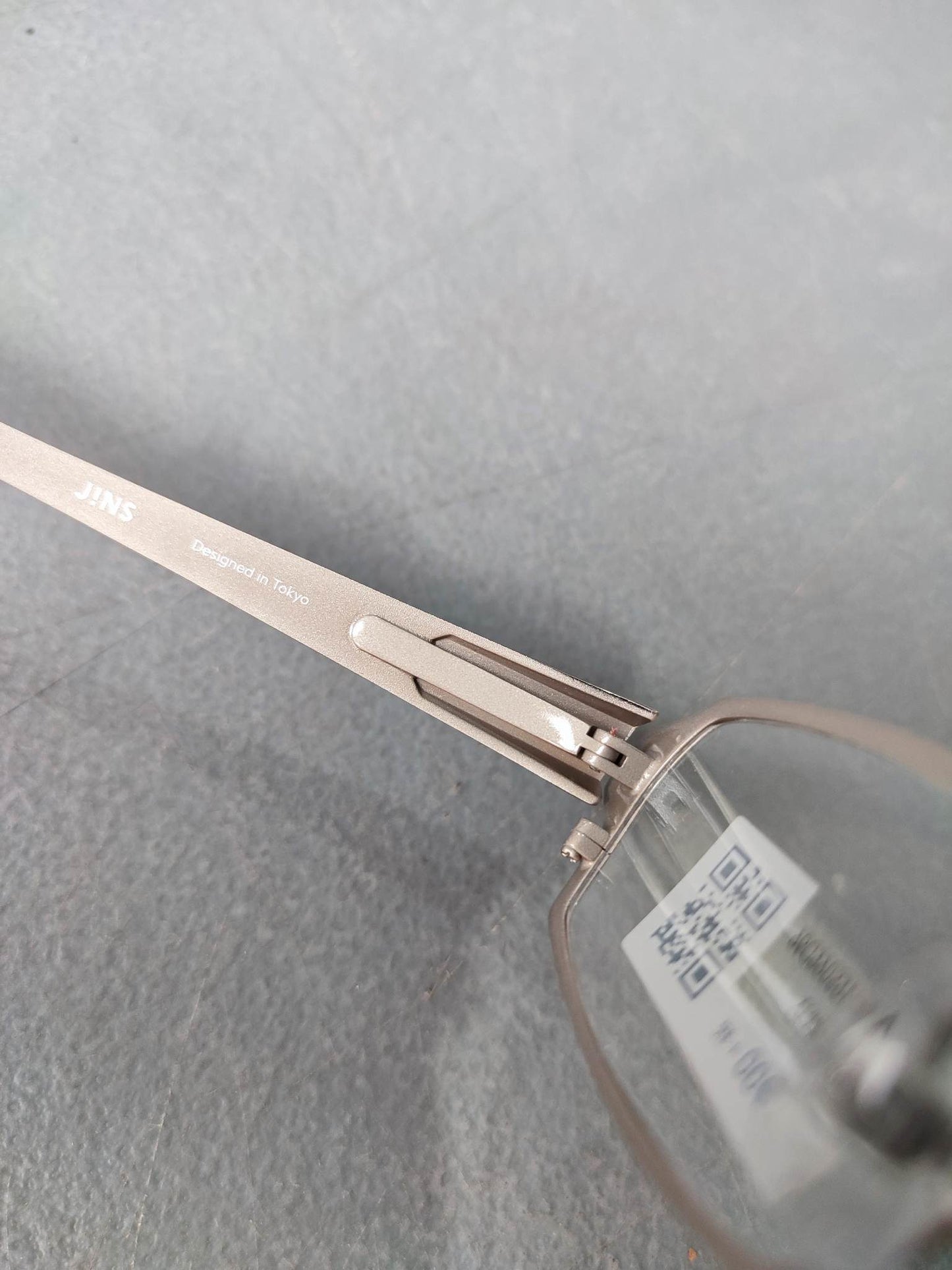Plastic/Metal Frame JINS Silver (AMMF15S065D96) Eyeglass