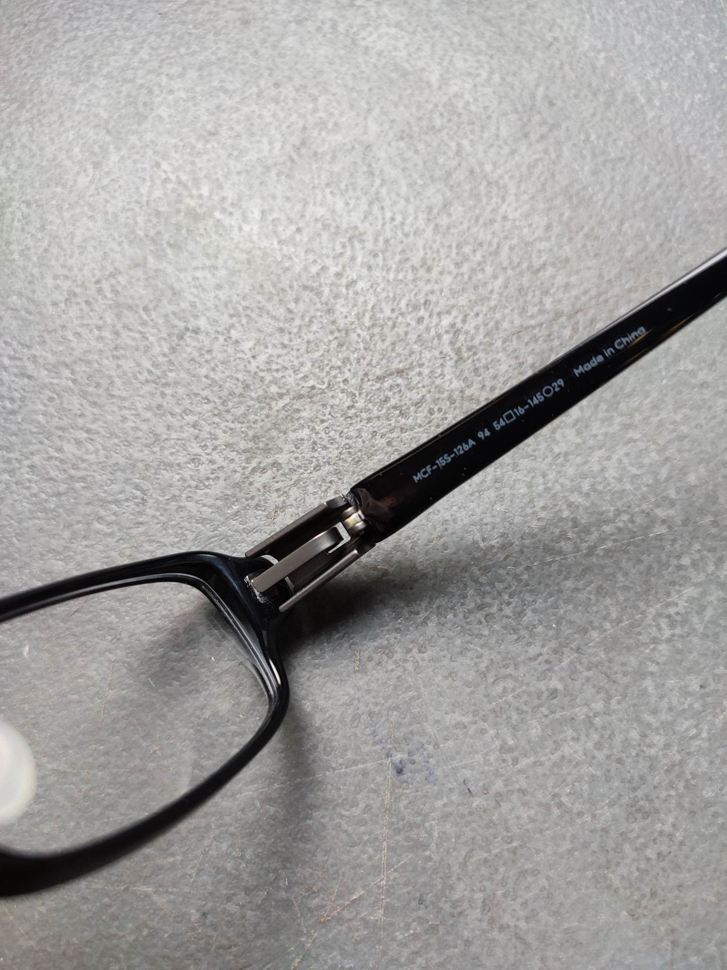 Plastic Frame JINS Glossy Black/Gray (AMCF15S126A94) Eyeglass