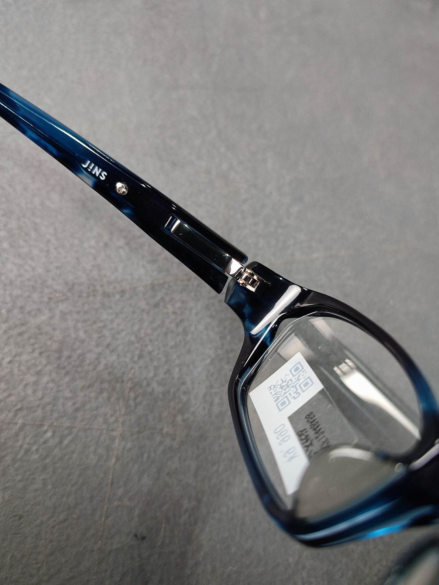 Plastic Frame JINS Black/Blue (AMCF-12448A58) Eyeglass
