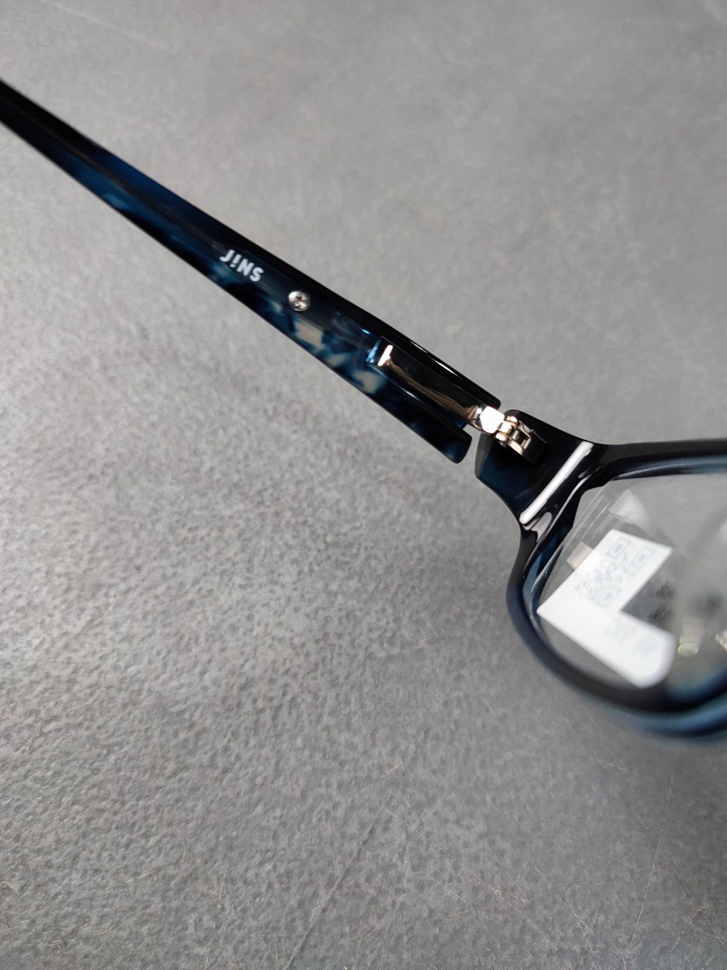Plastic/Metal Frame JINS Transparent Blue (AMCF12447A58) Eyeglass
