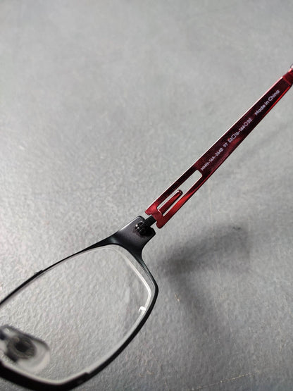 Plastic Frame JINS Red/Black Gloss (AMMN14A264B97) Eyeglass