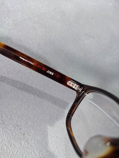 Plastic Frame JINS Black Orange (MCF-15S075E) Eyeglass