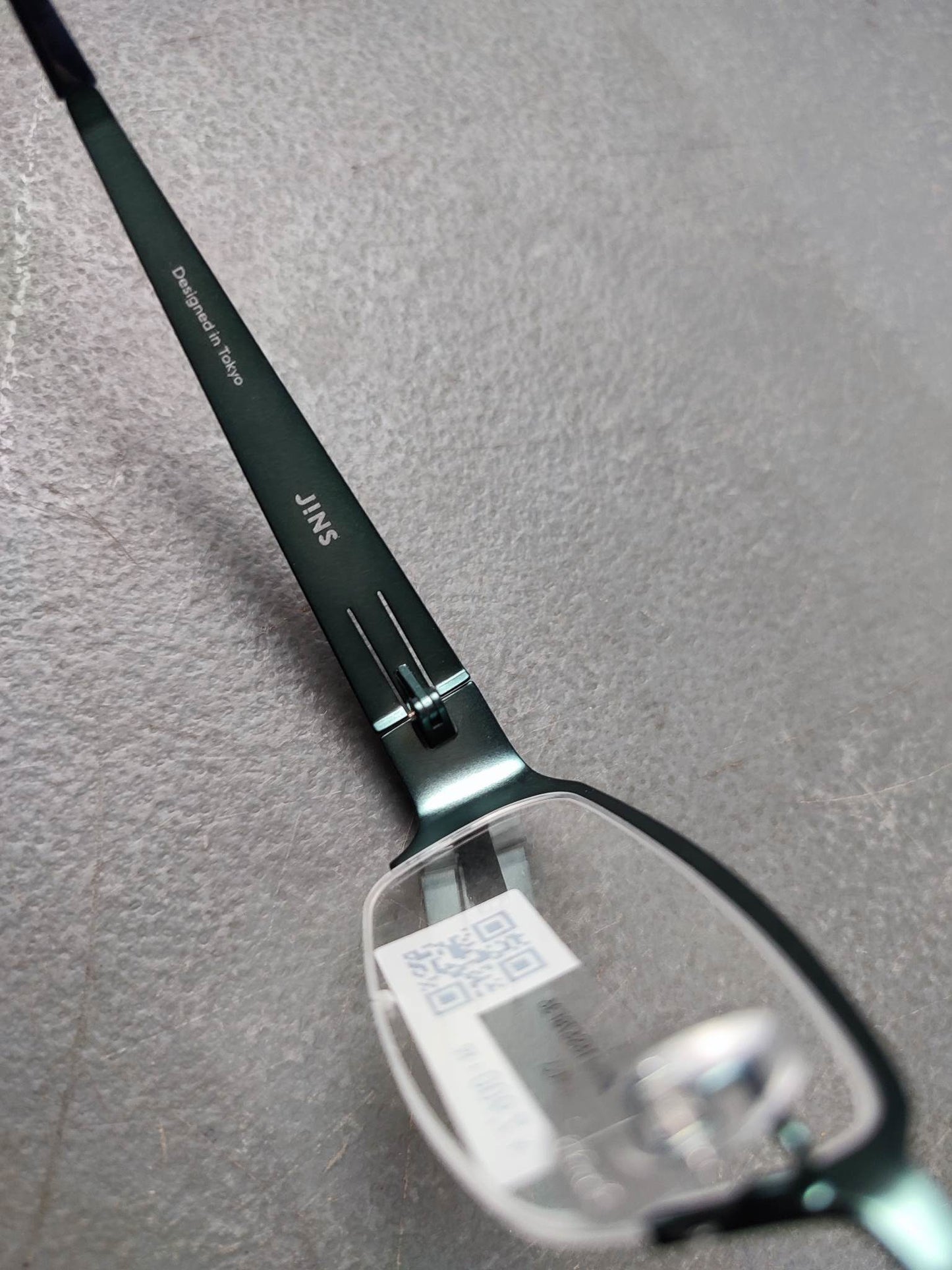 Plastic/Metal Frame JINS Matt Green (AMMN15S578F36) Eyeglass