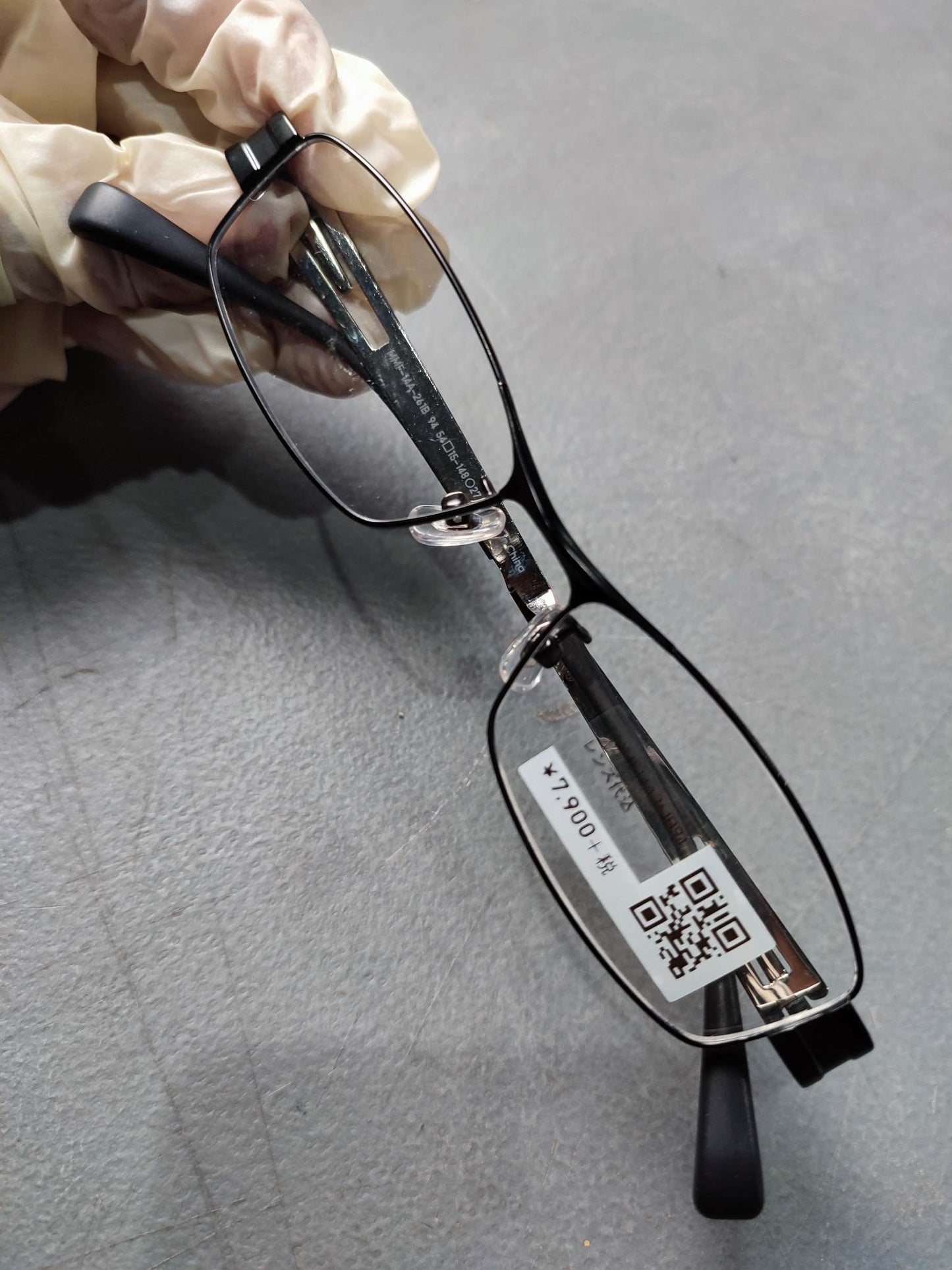 Plastic/Metal Frame JINS Black (AMMF14A261B94) Eyeglass