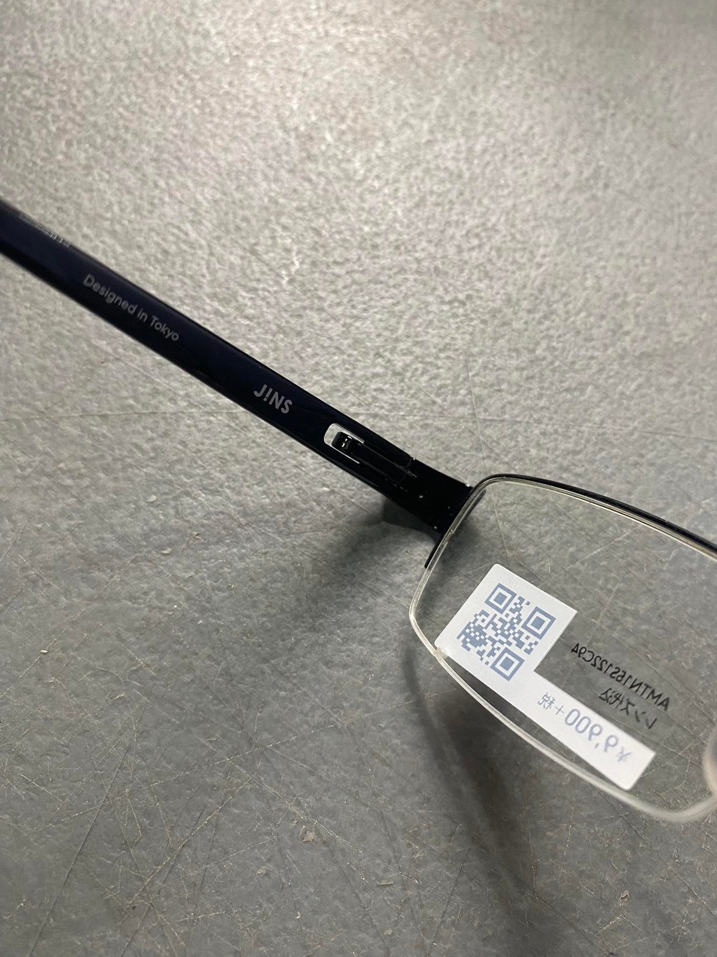 Plastic/Metal Frame JINS Glossy Black (AMTN15S122C94) Eyeglass