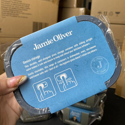 Jamie Oliver Glass Storage Rectangle - 470ml