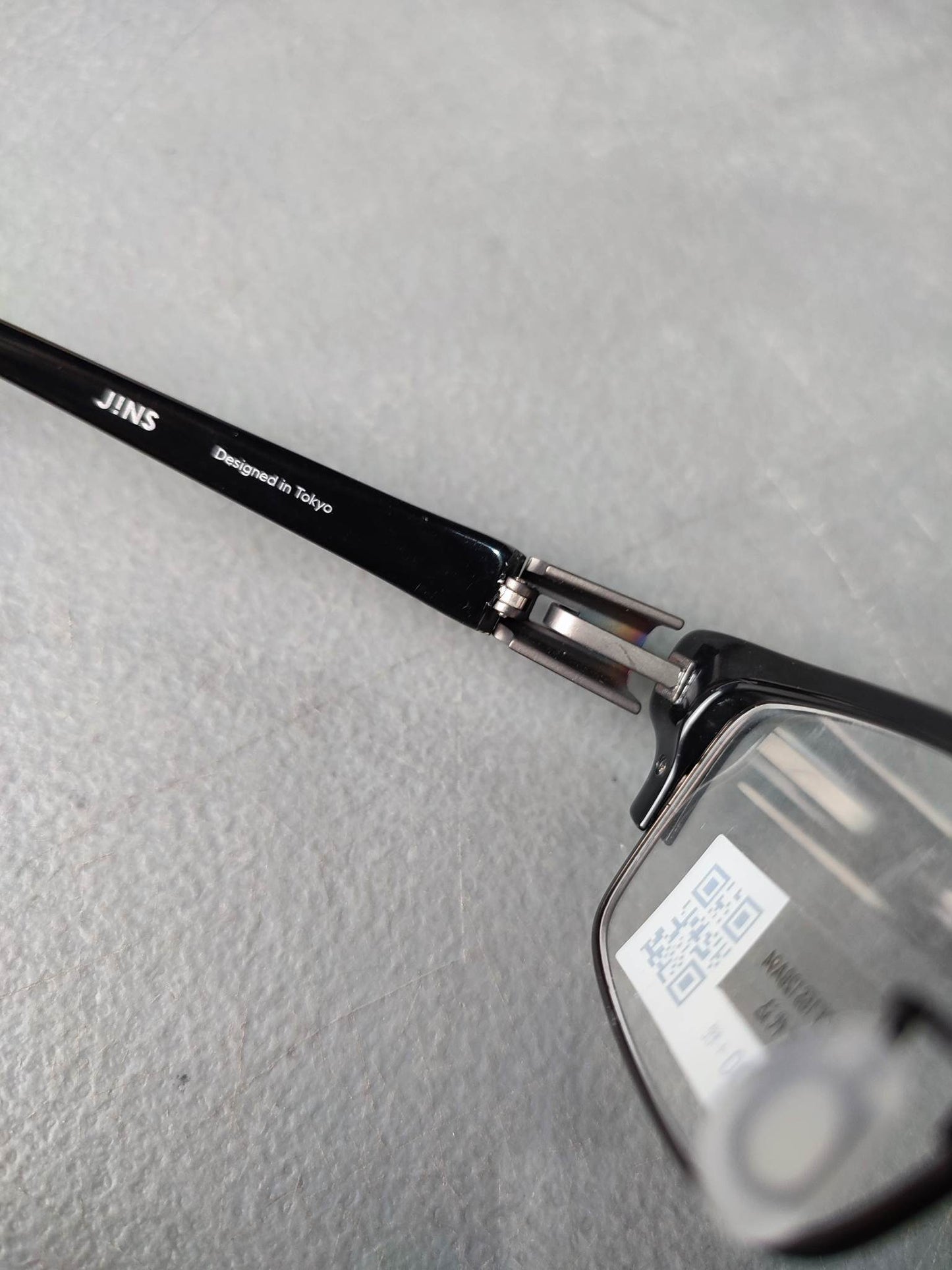 Plastic Frame JINS Black (AMMF-15S123C94) Eyeglass