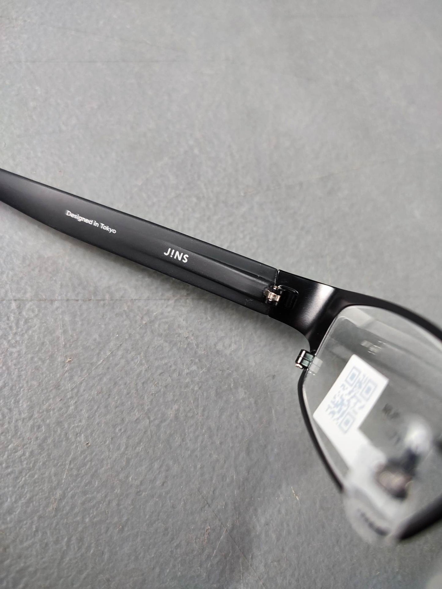 Plastic Frame JINS Matte Black (AMMF15S575J94) Eyeglass