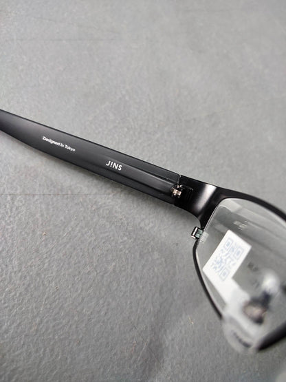 Plastic Frame JINS Matte Black (AMMF15S575J94) Eyeglass