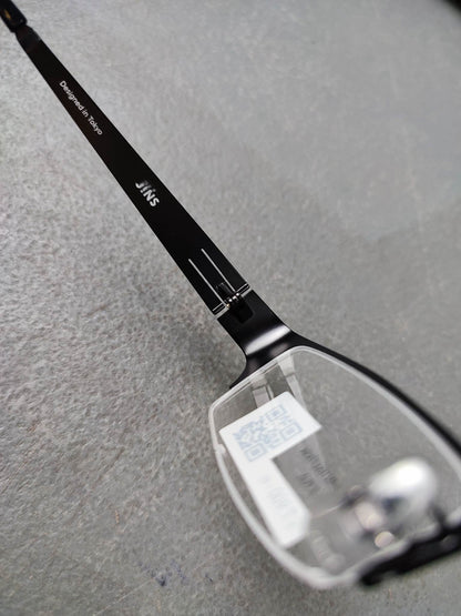 Plastic/Metal Frame JINS Matt Black (AMMN15S577K94) Eyeglass