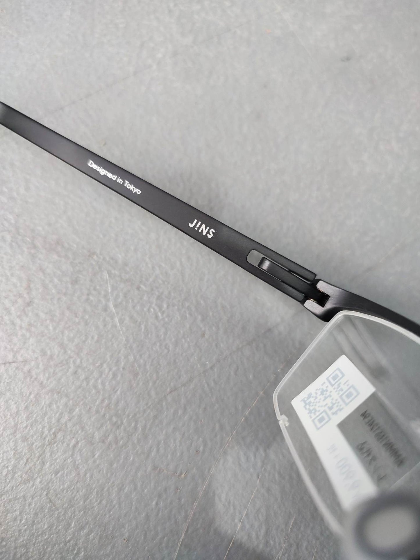 Plastic Frame JINS Matte Black (AMMN15S124E94) Eyeglass