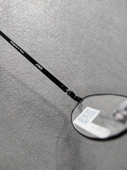 Plastic/Metal Frame JINS Glossy Black (AMMF15S046H94) Eyeglass