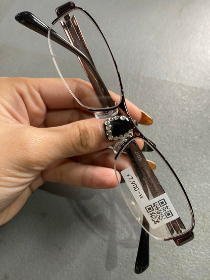 PlasticMetal Frame JINS Glossy Brown (AMMN15S572A05) Eyeglass