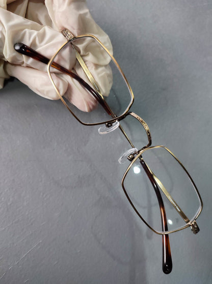 Stainless Metal JINS Gold (MMF-15S-O55E) Eyeglass