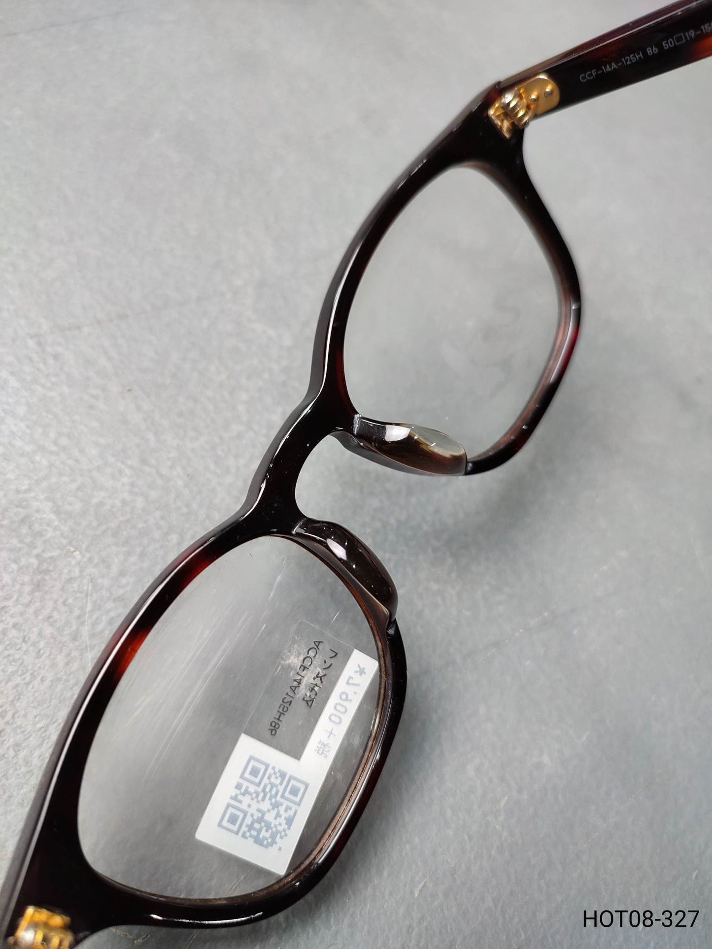 Plastic Frame JINS Black/Orange (ACCF14A125H86) Eyeglass