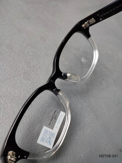 Plastic Frame JINS Black/Transparent White (AMCF15A261D93) Eyeglass
