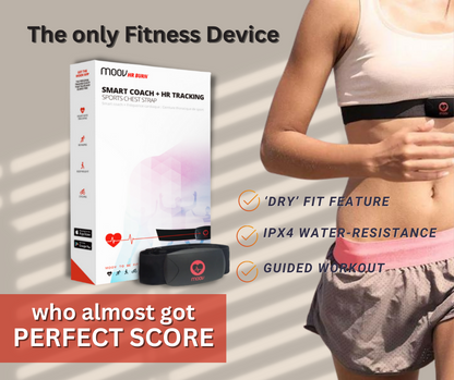 Moov HR Burn Heart Rate Monitor & Audio Coach, Run Cycle HIIT Workout Tracker