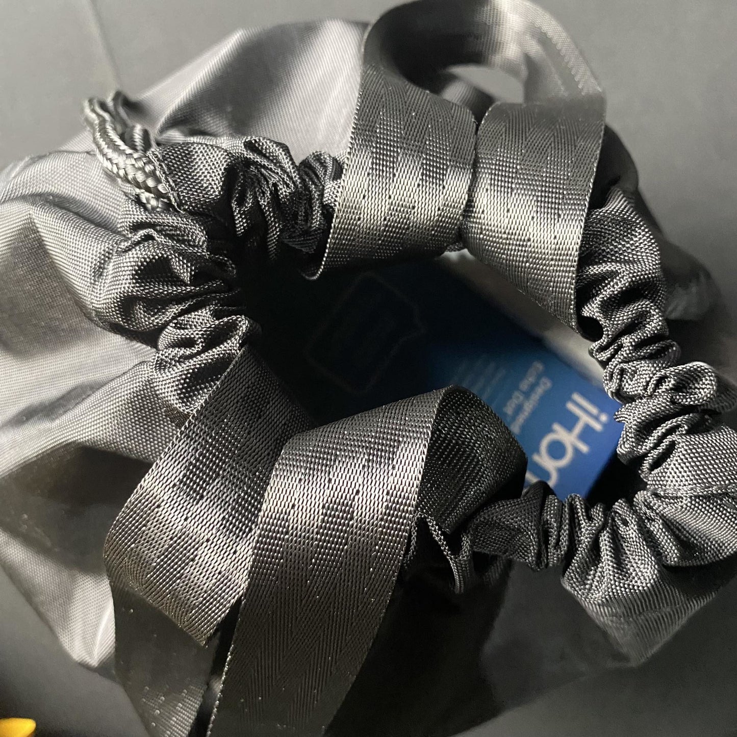 Crypto Black Pulls String Bag - Factory Pull-out