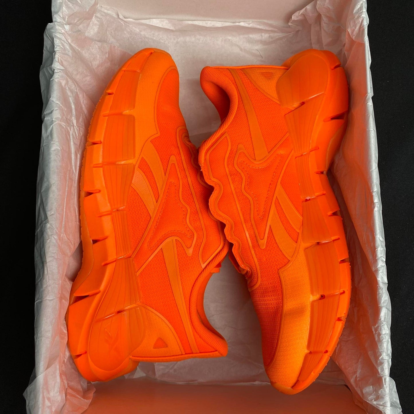 Reebok Orange Rubber Shoes ZIG VB Unisex (GY1568) - Phase-out Model