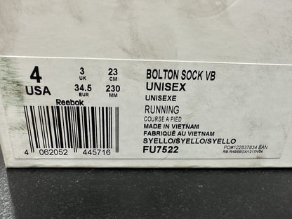 Reebok Yellow Green High Rubber Shoes BOLTON SOCK VB Unisex (FU7522) - Phase-out Model