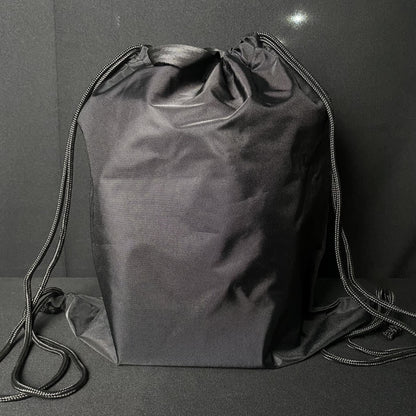 Crypto Black Pulls String Bag - Factory Pull-out