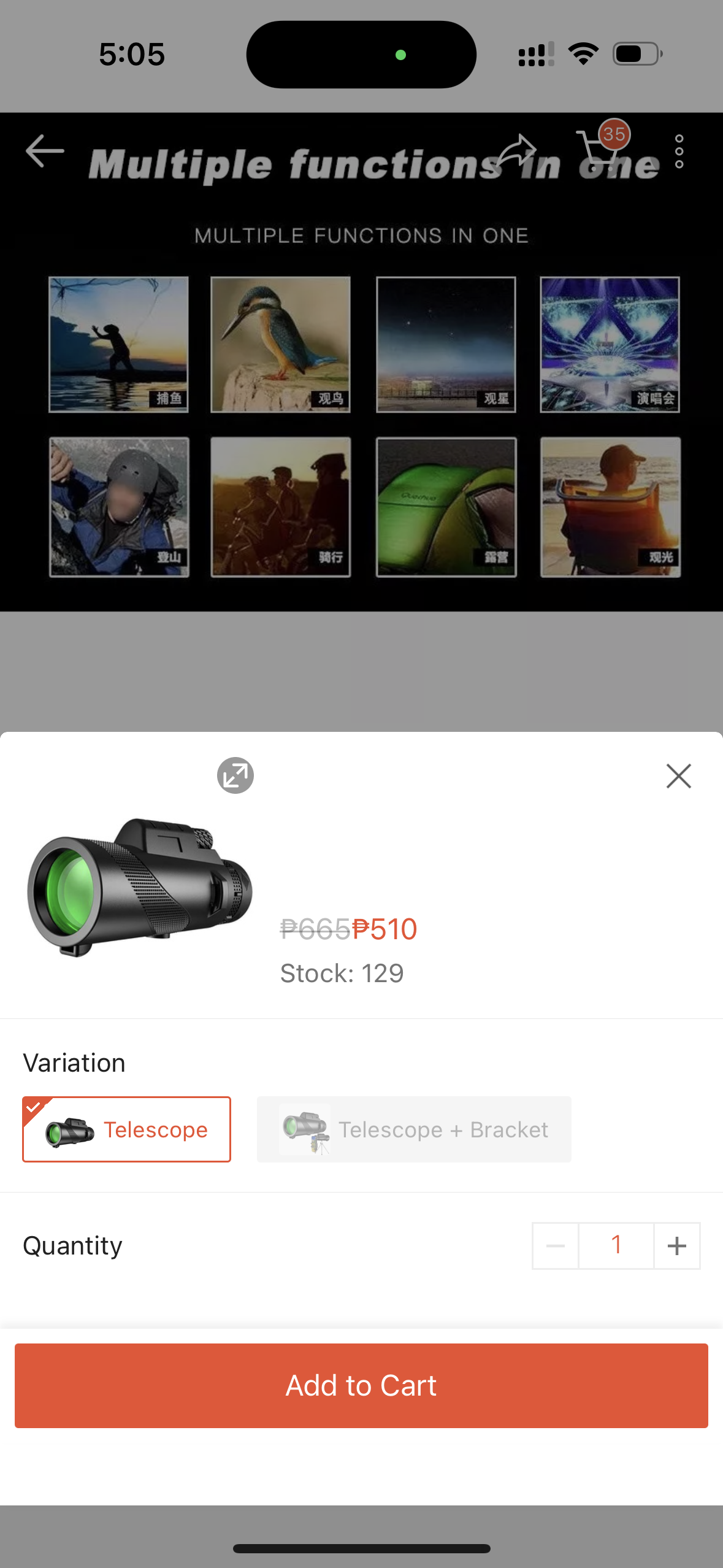 Starscope Monocular Telescope
