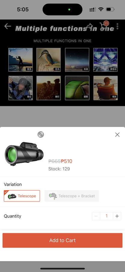 Starscope Monocular Telescope