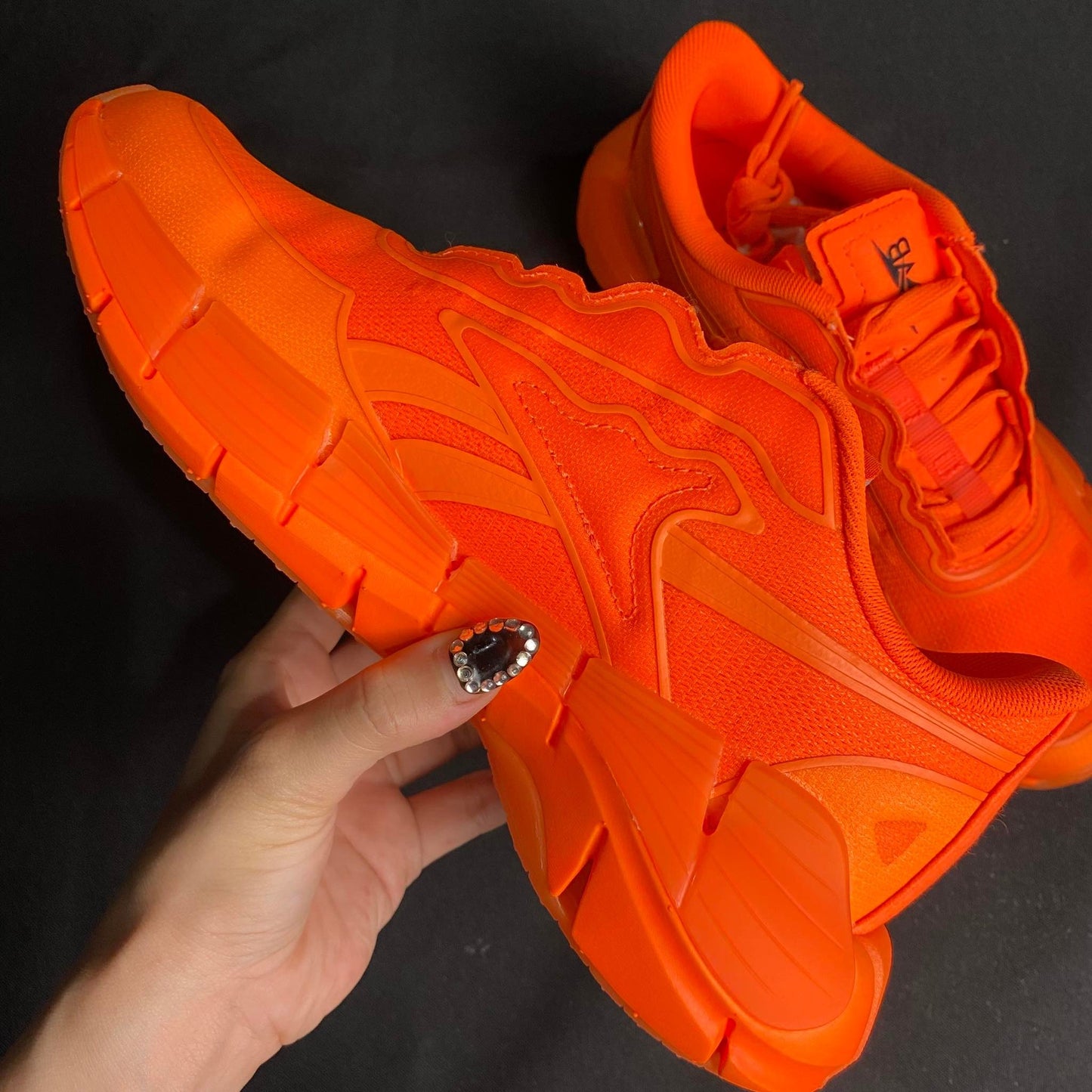 Reebok Orange Rubber Shoes ZIG VB Unisex (GY1568) - Phase-out Model