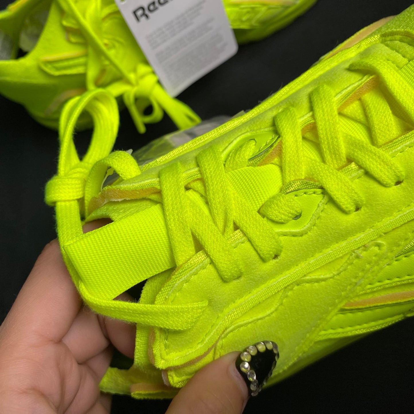 Reebok Yellow Green Rubber Shoes Bolton Sock VB LO Unisex (FU7554) - Phase-out Model