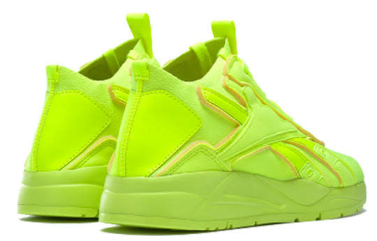 Reebok Yellow Green Rubber Shoes Bolton Sock VB LO Unisex (FU7554) - Phase-out Model