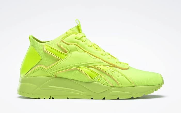 Reebok Yellow Green Rubber Shoes Bolton Sock VB LO Unisex (FU7554) - Phase-out Model