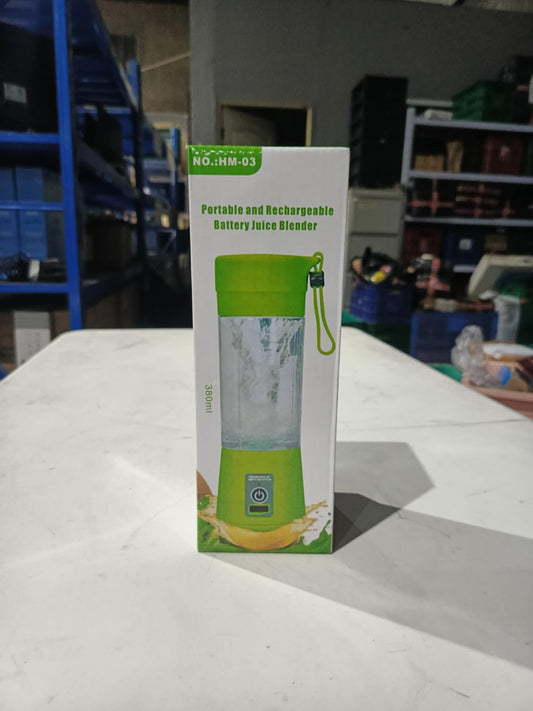 [A1-076] HM-03 Portable and Rechargeable Battery Juice Blender - 380ml