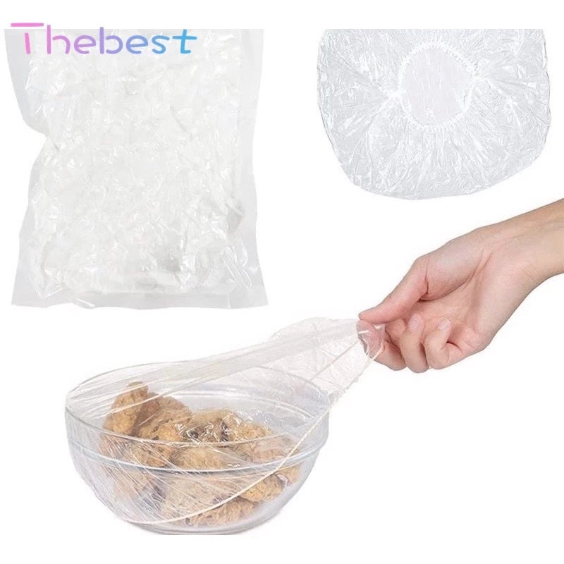 [A1-1474] Disposable Plastic Wrap Food Cover Preservation (100pcs set)