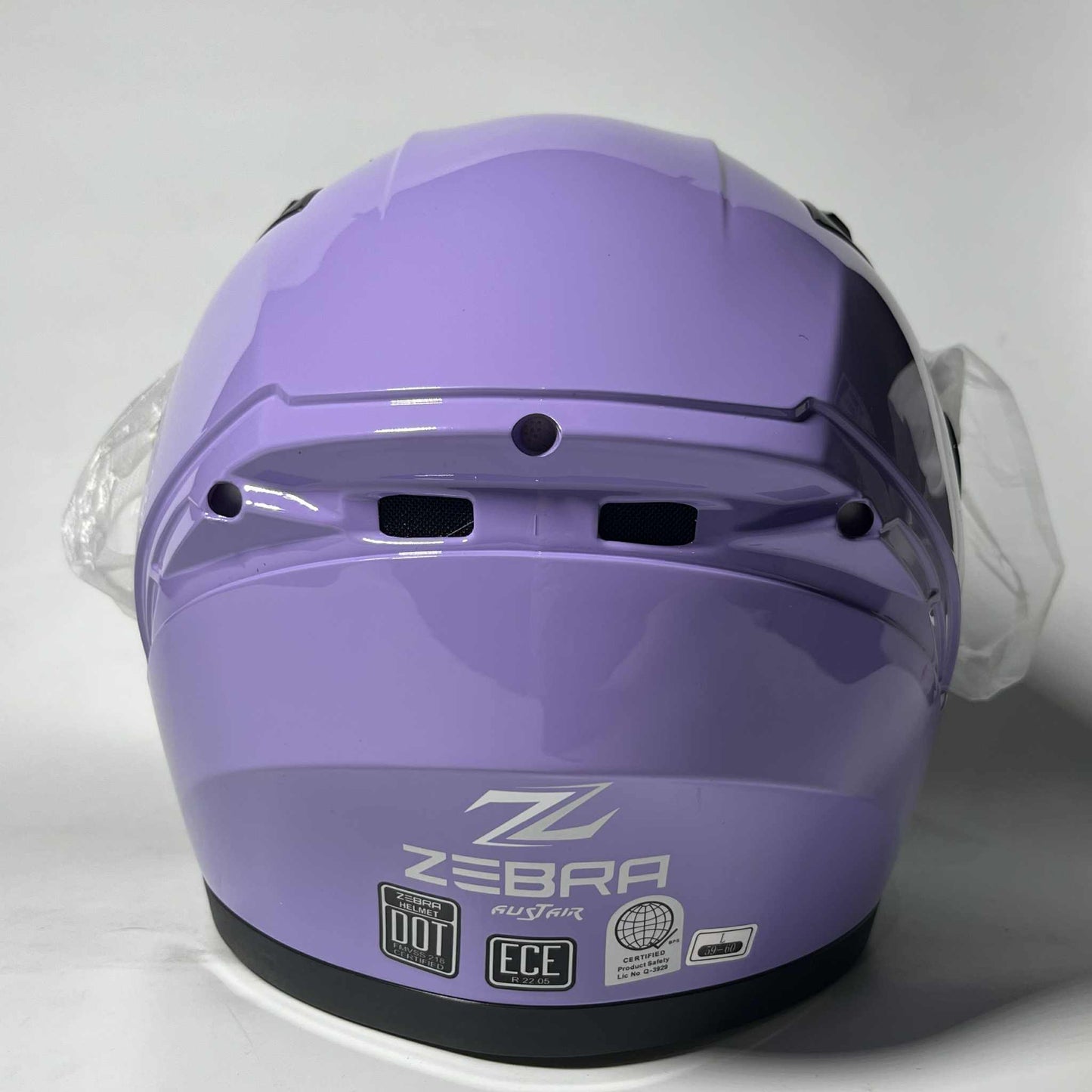 Zebra Dual Visor Full Face Helmet 2024 Alistair (Purple) -  Large
