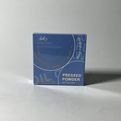 Face Powder Lasting Waterproof Oil Control Matte Flawless Pressed Powder (#02 Natural Beige) 10g