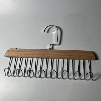 8 Hooks Non-slip Wooden Hanger Space Saver