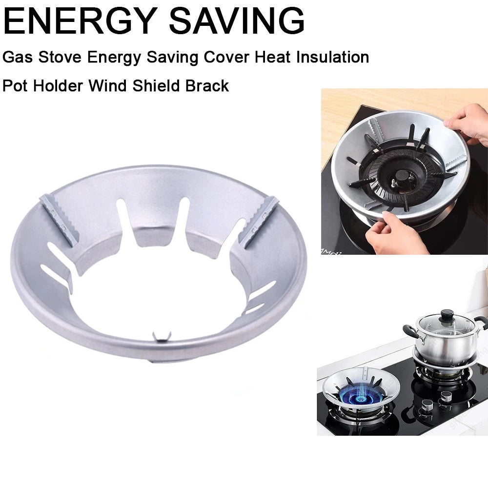 [A1-130] Aluminum Windproof Gas Stove Cover Pot Holder