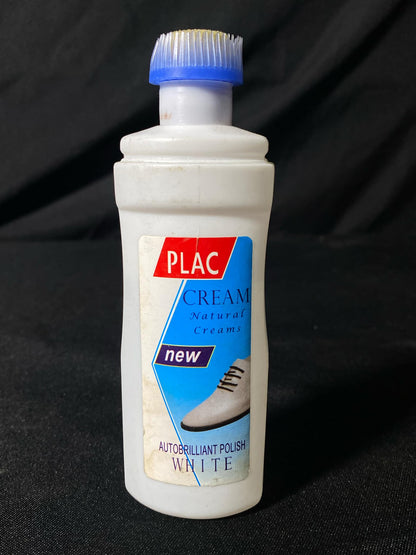 PLAC Cream Natural Auto Brilliant Polish White Shoe Cleaner 100ml
