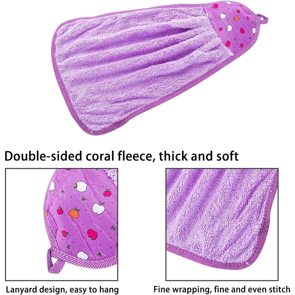 Xinfei Hanging Microfiber Hand Towel for Kitchen Random Design (12pcs Set)