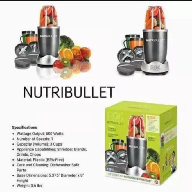 [A1-936] Magic Bullet Nutri Bullet The Superfood Nutrition Extractor 600w