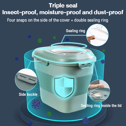 Foldable Rice Storage Box (up to 25kg of Rice)