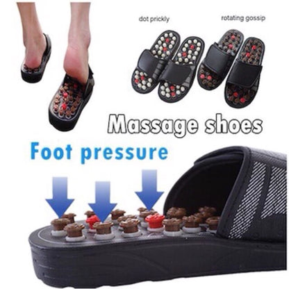 [A1-925] MingLi Foot Reflex Reflexology Care Massage Slippers - Size: 38/39