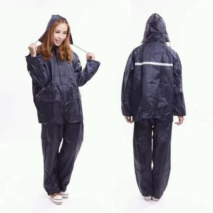 [A1-043] 99 Raincoat Suit Terno Unisex Police Style Jacket Pants Set