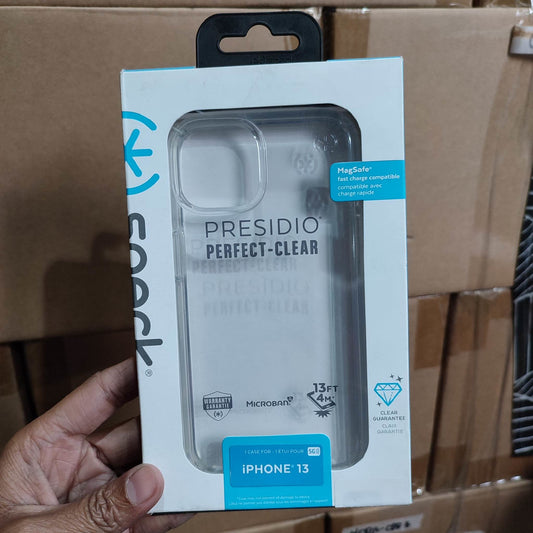 SPECK (UNIT: IPHONE 13 COLOR: PRESIDIO PERFECT CLEAR TRANSPARENT)