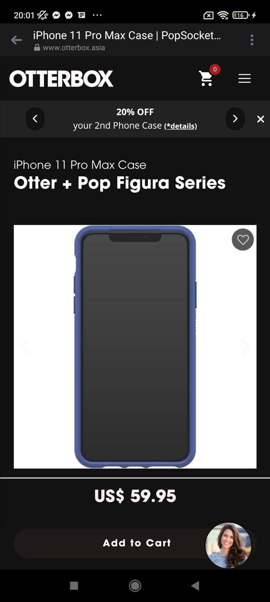 Otter+ Pop Figura Series Blue 11-Pro Max (Blue)