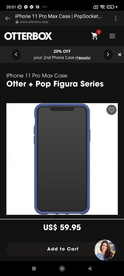 Otter+ Pop Figura Series Blue 11-Pro Max (Blue)