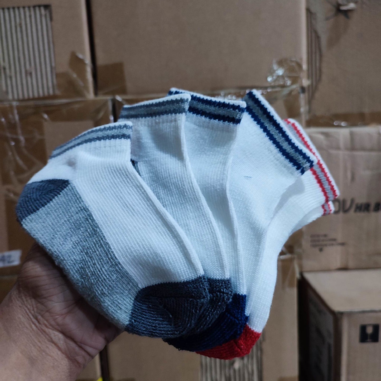 Athletech Kids Socks Mix Color Size: 3-5 Yrs Old Low Cut 6pairs (LWJSO00029) - International Mall Pull-out