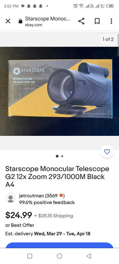 Starscope Monocular Telescope