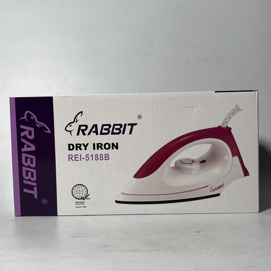 Rabbit Electric Light Dry Iron REI 5188B